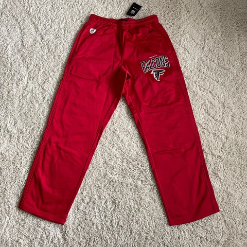 NEW Atlanta Falcons Pants Men Extra Large XL Red Nike Dri Fit Therma Sweatpants Cover