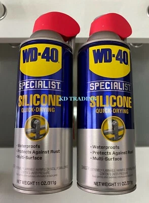 (2-PK)WD-40 Specialist Silicone 防水防锈润滑剂 适用于阀门锁 — 第 1/4 张图片