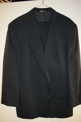 Geoffrey Beene Signature Collection 38R Tweed Azul Oscuro - Lana - Traje de 2 Piezas Foto 1 de 2