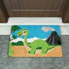 24 X 16" Dinosaur Latch Hook Rug Kits Home Decoration Door Mat For Beginners