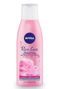 1 x 200ml Nivea MicellAir Skin Breathe 2in1 Rose Water Cleanser & Toner - Picture 1 of 2