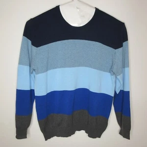 Club Room Herren XXL dunkelblau Kombi Pullover Pulli Streifen Langarm Rundhals - Bild 1 von 9