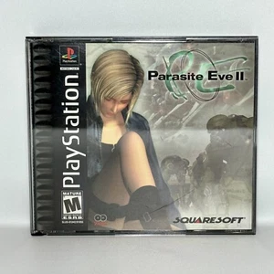 Parasite Eve II 2 PS1 CIB Black Label CLEAN Sony PlayStation 1 2000 PSOne PS 2 3 - Picture 1 of 14