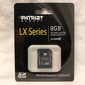 PATRIOT MEMORY 8GB SDHC LX Series Class 10 Secure Digital High Capacity FASTSHIP - Picture 1 of 2