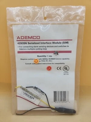 Ademco 4293SN Serialized Interface Module New - Image 1 of 3