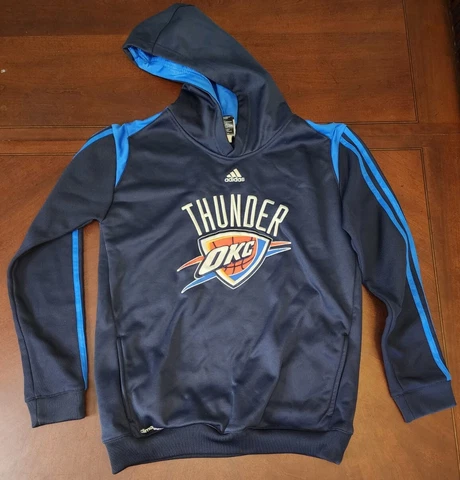 Adidas NBA Oklahoma City Thunder Youth Pullover Hoodie Sweater - Size 14-16 Cover