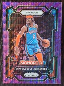 Panini Prizm Monopoly 2023-24 - Shai Gilgeous-Alexander #61 Purple Wave Prizm - Imagen 1 de 2