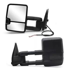 Par de espejos retrovisores de remolque manuales extensibles para 1999-2006 GMC Sierra 1500 2500 3500 LH+RH - Imagen 1 de 11