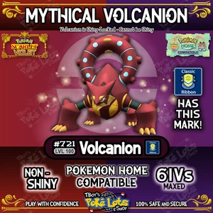 Mythical Volcanion π₯ 6IV Classic Ribbon π₯ Pokemon Scarlet Violet Home πUSA - Picture 1 of 2