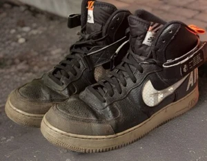 ANGEBOT Nike AirForce 1 07 LV8 Black orange UNDER CONSTRUCTION SELTEN / RARE - Bild 1 von 8