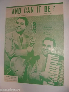 Partituras Sacred 1954 And Can it Be? Barnett & Wesley Palermo Brothers - Imagen 1 de 1