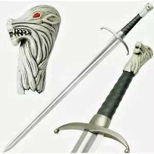 BEAUTIFUL CUSTOM HANDMADE JON SNOW Sword Replica, GOT SERIES WITH STEEL BLADE - Picture 1 of 3