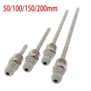 1/2NPT Sonda Sensore Temperatura Acciaio Inox Pozzetto Acqua Riscaldamento Filo - Foto 1 di 14