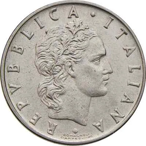 50 lire · 1954-1989 Vulcano 1° tipo - Foto 1 di 2