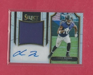 Chris Moore 2016 Panini Select Auto Jersey 49/99 , #JS-CM , Ravens - Picture 1 of 2