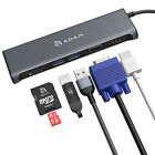 Adam Elements CASA HUB A03, 5in1 USB-C Adapter mit USB-A / SD / HDMI / VGA, Grau