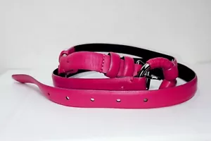 CINTURA IN PELLE ROSA WORTH NEW YORK TAGLIA M - Foto 1 di 11