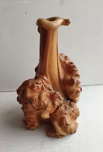 Vintage handmade wooden sculpture. Candlestick. Made in Ukraine 1999 - Picture 1 of 10