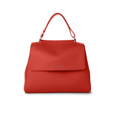 Woman shoulder bag Orciani Sveva medium in marlboro red soft leather and handbag - Image 1 of 3
