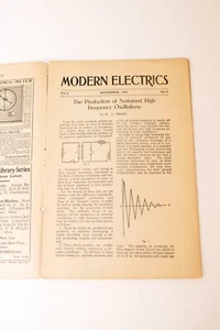 MODERNE ELEKTRIK BAND I NR. 8. NOVEMBER 1908 - Bild 1 von 4