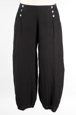 Nuevo con etiquetas Pantalón Bryn Walker Negro 100% Lino GENIE Talla 3X Precio de venta sugerido por el fabricante $155 Foto 1 de 4