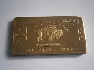 "BUFFALO" 1oz BRASS- 1 TROY OUNCE - CMC MINT - .999 PURE BRASS- FREE POSTAGE - Bild 1 von 2