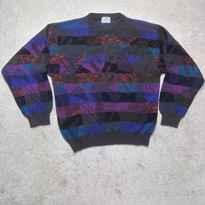 VTG 90s Coogi Style Pronto Uomo Sweater Mens Large Wool - Picture 1 of 9