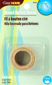 Dritz 9043 Waxed Button Thread 20yd-Natural - Picture 1 of 1