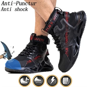 Nuevos Zapatos de Seguridad Hombres Tenis de Trabajo Indestructibles Puntera de Acero Zapatos Estilo Deportivo - Imagen 1 de 13
