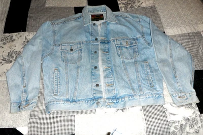 STRUCTURE JEARSWEAR DENIM JEAN JACKET LARGE - Image 1 of 4