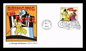 US COVER BRINGING UP FATHER CLASSIC COMICS FIRST DAY ISSUE FLEETWOOD - Picture 1 of 2