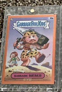 Barbaric BIEBER#13a MUSIC AWARDS Orange/25 2024ToppsChrome Garbage Pail Kids S7 - Picture 1 of 1