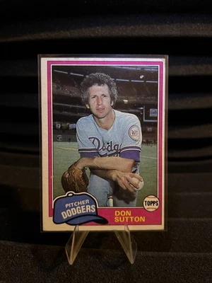 1981 Topps Baseball. Don Sutton #605 Los Angeles Dodgers  - Image 1 of 2