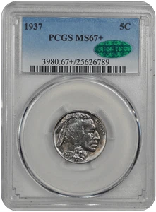 1937 Buffalo PCGS CAC MS 67+ - Picture 1 of 2