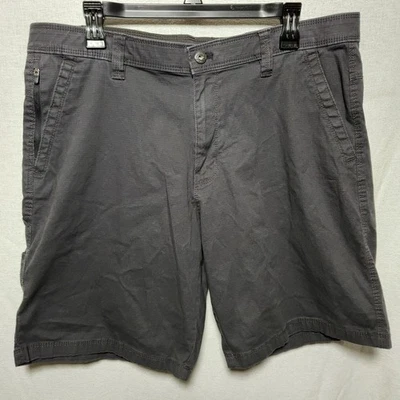 Винтажные всепогодные шорты уголь серый молнии карманы Chino хлопок размер 36 - Изображение 1 из 4