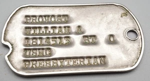 Korean - Vietnam War USMC Marine Dog Tag PRESBYTERIAN RELIGION - Picture 1 of 2