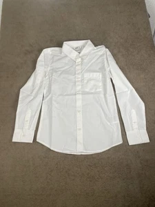 H&M Boys White Long Sleeve Botton up Size 8 - Picture 1 of 3