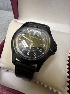 Hamilton Khaki King Men's Black PVD Automatic Day Date 40mm Swiss Made H644650 - Picture 1 of 22
