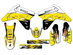 2007 RMZ 450 VELOCITY Yellow Senge Graphics Kit Compatible with Suzuki - Picture 1 of 4
