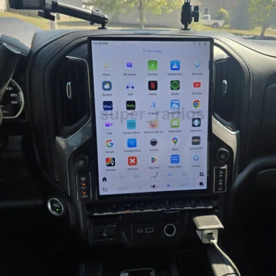 Android Vertical Screen GPS Radios for Chevrolet Silverado GMC Sierra 2019-2023 - Image 1 of 4