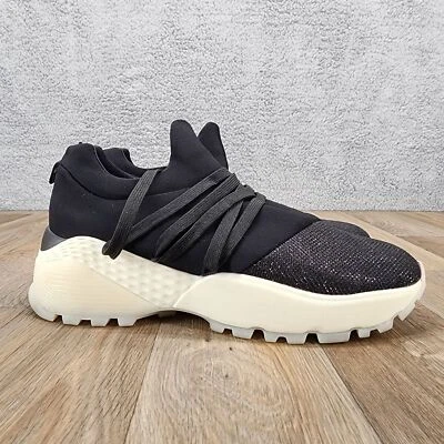 J/Slides ZORRO Women's Size 9 Low Top Lace Up Black Sneakers Shoes - Image 1 of 4