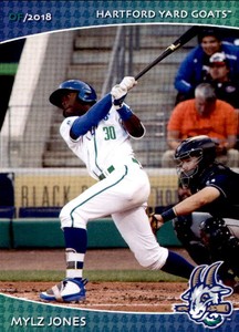 2018 Hartford Yard Goats Grandstand #16 Mylz Jones Palmdale California CA Card