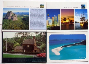 Large Postcards (4) - AUSTRALIA, SYDNEY, MELBOURNE, GLASS HOUSE MTS (LG17-11) - Picture 1 of 6