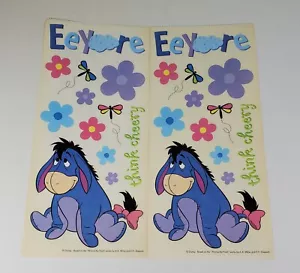 2 adesivi Eeyore Sandylion Disney album di ritagli retro trasparente grande pensa allegro - Foto 1 di 5