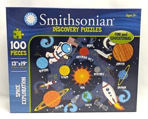 Smithsonian 100-piece 13" x 19" Space Exploration Discovery Puzzle Kids Ages 5+ - Picture 1 of 7