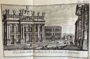 THOMAS SALMON FACCIATA BASILICA SAN GIOVANNI LATERANO ROMA ROME 1759 - Picture 1 of 2