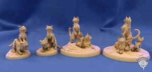 Dino Kitty(x2)/TTRPG/Wargaming/Dungeons and Dragons/Mini Monster Mayhem - Foto 1 di 1