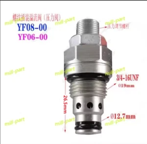 1PC Hydraulic Relief Valve YF08/06 Pressure Adjustable Cartridge Pressure Valve - Picture 1 of 1