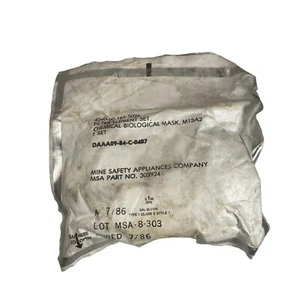 M13A2 Set Elemento Filtro Maschera Biologica Chimica 1985 NOS Sigillato 4240-165-5026 - Foto 1 di 7