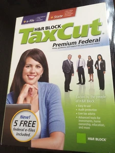 2008 TaxCut Premium Federal turbo Schedule C - Rental Tax Cut H&R Block New CD! - Picture 1 of 2